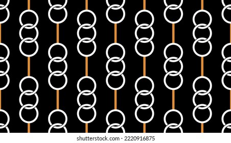 Seamless abstract chain pattern. Vector Illustration.