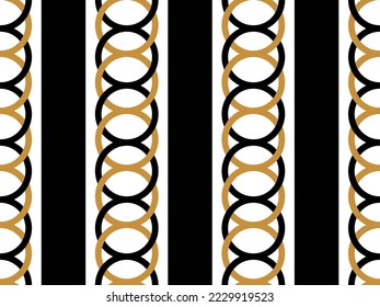 Seamless abstract chain pattern. Vector Illustration.