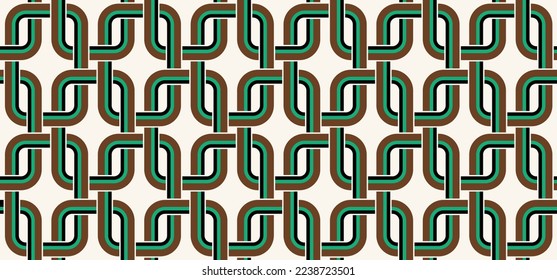 Seamless abstract chain pattern. Vector Illustration.