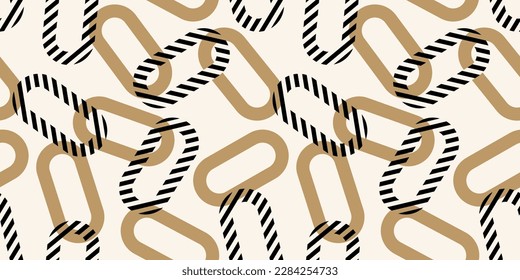 Seamless abstract chain pattern. Vector Illustration.