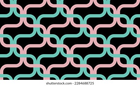 Seamless abstract chain pattern. Vector Illustration.