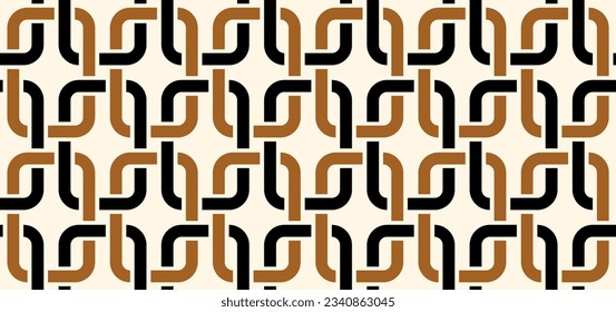 Seamless abstract chain pattern. Vector Illustration