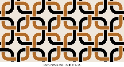 Seamless abstract chain pattern. Vector Illustration