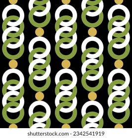 Seamless abstract chain pattern. Vector Illustration