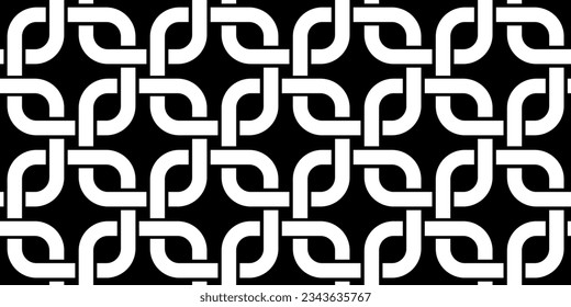 Seamless abstract chain pattern. Vector Illustration