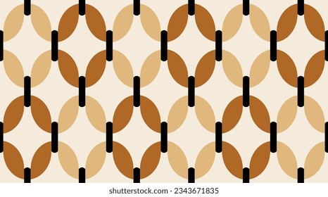 Seamless abstract chain pattern. Vector Illustration