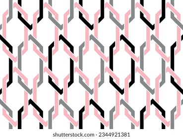Seamless abstract chain pattern. Vector Illustration