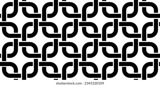 Seamless abstract chain pattern. Vector Illustration