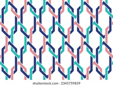 Seamless abstract chain pattern. Vector Illustration