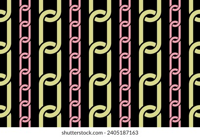 Seamless abstract chain pattern. Vector Illustration.