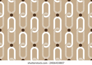 Seamless abstract chain pattern. Vector Illustration.