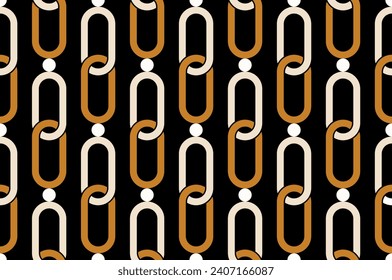 Seamless abstract chain pattern. Vector Illustration.