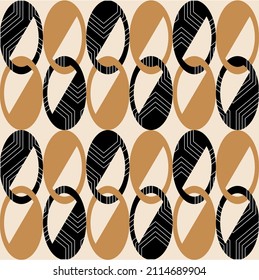 Seamless abstract chains pattern. Vector Illustration.