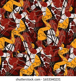 Seamless abstract chaotic decorative pattern. 