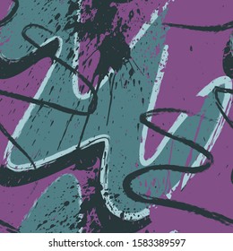 Seamless abstract chaotic grunge pattern.