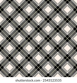 Seamless Abstract Checkered Pattern off white
