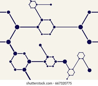 seamless abstract chemistry molecules vector pattern background - Powered by Shutterstock - Get 15% off with code: PIKWIZARD15