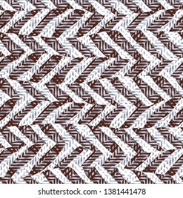 seamless abstract chevron feathers background pattern