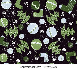 seamless abstract Christmas illustration
