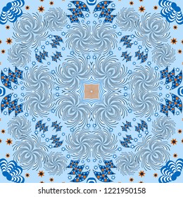Seamless abstract christmas illustration. Abstract shapes, Christmas tree