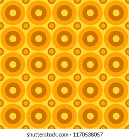Seamless abstract circle pattern background design - colored vector graphic