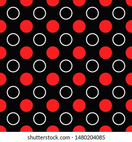 Seamless abstract circle pattern background - vector illustration