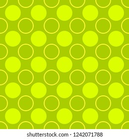 Seamless abstract circle pattern design background - color vector graphic