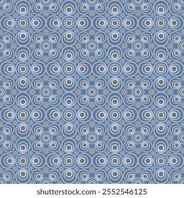 Seamless abstract circle pattern two tone