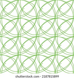 seamless abstract circle.green line pattern.stacked circle line pattern.geometric circle illustration.circle outline pattern.white background wrapping paper illustration.line wallpaper pattern.