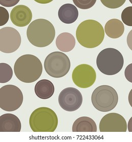 Seamless abstract circles, bubbles, sphere or ellipses geometric pattern, colorful & artistic for graphic design, catalog, textile or texture printing & background. Vector illustration graphic.