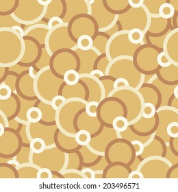 Seamless Abstract circles design - retro style 