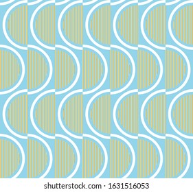 Seamless abstract circles on blue background.EPS10 Illustration.