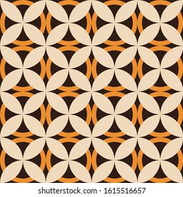 Seamless abstract circles on brown background.EPS10 Illustration.