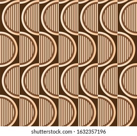 Seamless abstract circles on brown background.EPS10 Illustration.