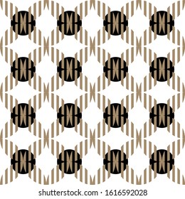 Seamless abstract circles on white background.EPS10 Illustration.