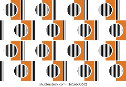 Seamless abstract circles on white  background.EPS10 Illustration.