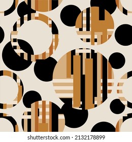 Seamless abstract circles pattern. Vector Illustration.