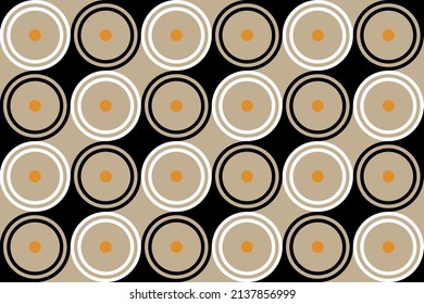 Seamless abstract circles pattern. Vector Illustration.