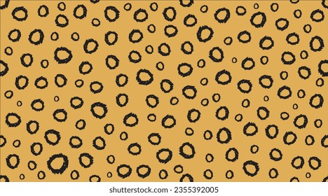 Seamless abstract circles pattern, Vector seamless polka dot pattern Outline circles repeating background.