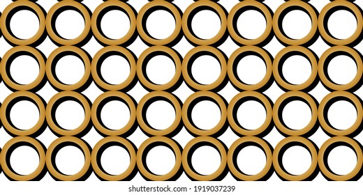 Seamless abstract circular pattern on white background. EPS10 Illustration.
