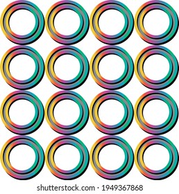 Seamless abstract circular pattern on a white background. EPS10 Illustration.