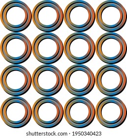 Seamless abstract circular pattern on a white background. EPS10 Illustration.