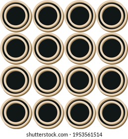 Seamless abstract circular pattern on a white background. EPS10 Illustration.