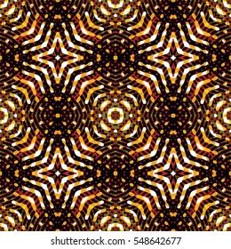 Seamless abstract color engraving pattern. Texture for certificate or diploma, currency and money design. Single-leaf woodcut, xylography, printmaking. Vector Illustration