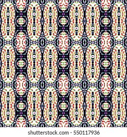 Seamless abstract color engraving pattern. Texture for certificate or diploma, currency and money design. Single-leaf woodcut, xylography, printmaking. Vector Illustration