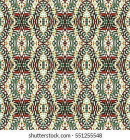 Seamless abstract color engraving pattern. Texture for certificate or diploma, currency and money design. Single-leaf woodcut, xylography, printmaking. Vector Illustration