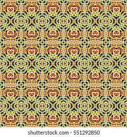 Seamless abstract color engraving pattern. Texture for certificate or diploma, currency and money design. Single-leaf woodcut, xylography, printmaking. Vector Illustration