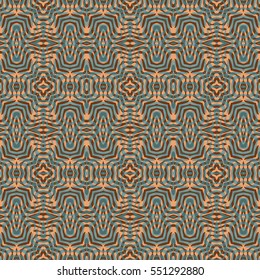 Seamless abstract color engraving pattern. Texture for certificate or diploma, currency and money design. Single-leaf woodcut, xylography, printmaking. Vector Illustration