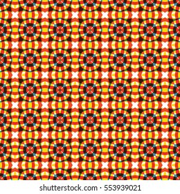 Seamless abstract color engraving pattern. Texture for certificate or diploma, currency and money design. Single-leaf woodcut, xylography, printmaking. Vector Illustration