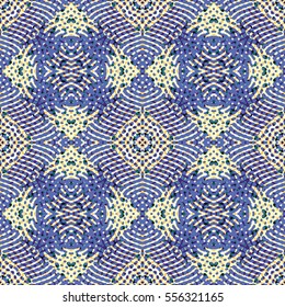 Seamless abstract color engraving pattern. Texture for certificate or diploma, currency and money design. Single-leaf woodcut, xylography, printmaking. Vector Illustration